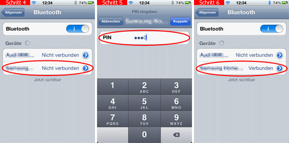 Bluetooth-Geräte koppeln