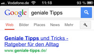 Mit Siri nach einem Suchbegriff suchen