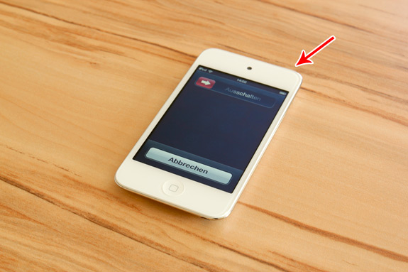 iPod touch herunterfahren